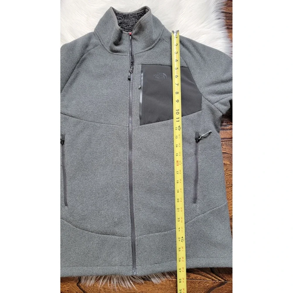 The North Face Full Zip Fleece Jacket Men's Size Large Gray Outdoors